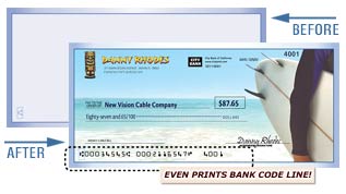 Print your custom checks on blank security paper