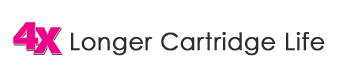 4X Longer Cartridge Life