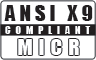 ANSI X9 Compliant MICR