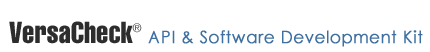 VersaCheck 2007 API/SDK