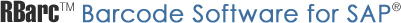 RBarc Barcode Software for SAP