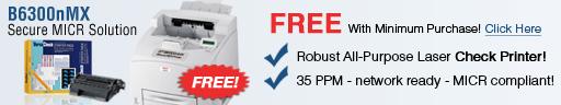 B6300nMX Secure MICR Solution - FREE Offer!